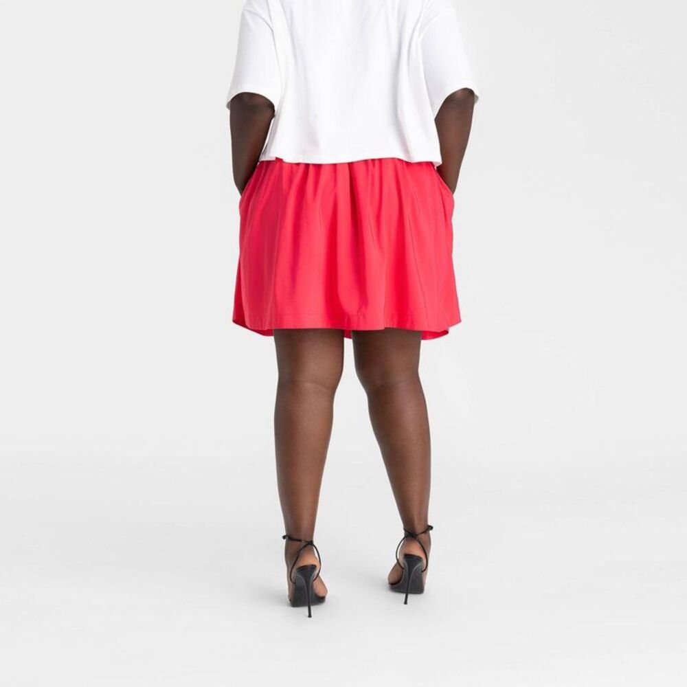 KBB by Kahlana -  Women's 'The Bubble Skirt' - Hot Pi Pink - Picture 2 of 3